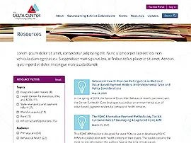 Resources listings (desktop version)